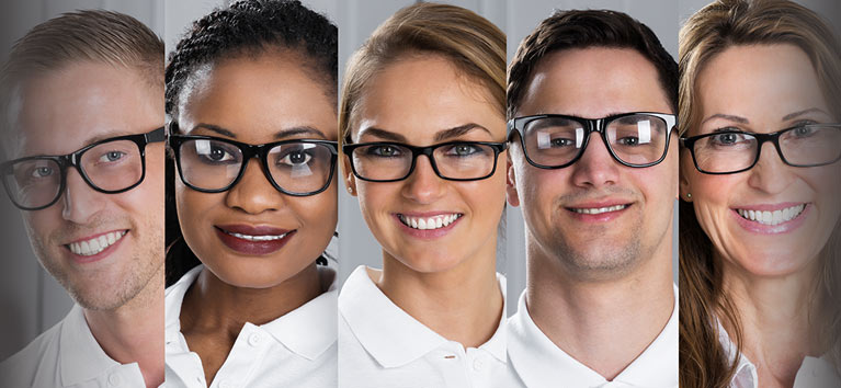 Al Jaber Optical banner eyeglasses colorfull